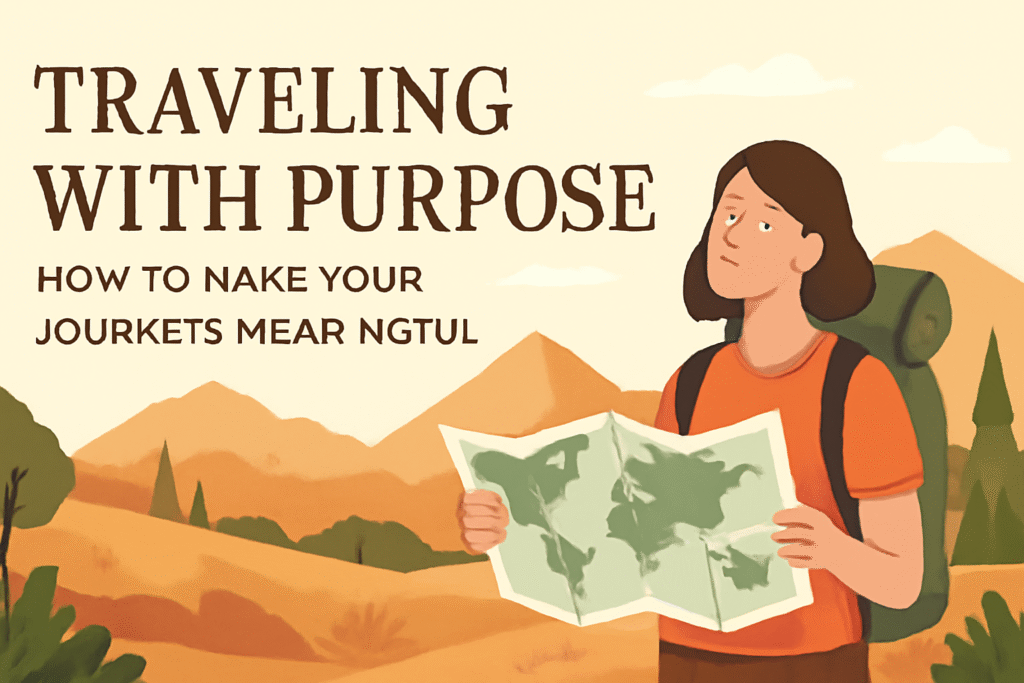 Traveling with Purpose How to Make Your Journeys Meaningful